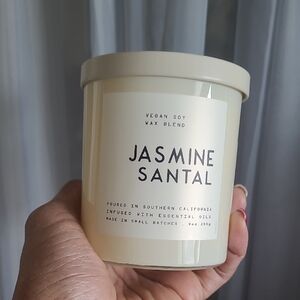 Jasmine Santal Vegan Soy Candle - Cream
